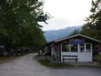 Camping Polovni Bovec in Slovenia - reception desk